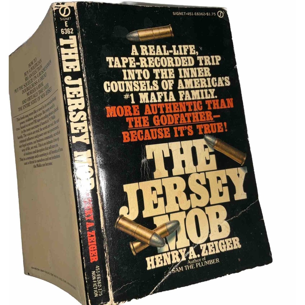 The Jersey Mob by Henry A Zeiger 1975 1st Edition 1st Print True Crime Paperback